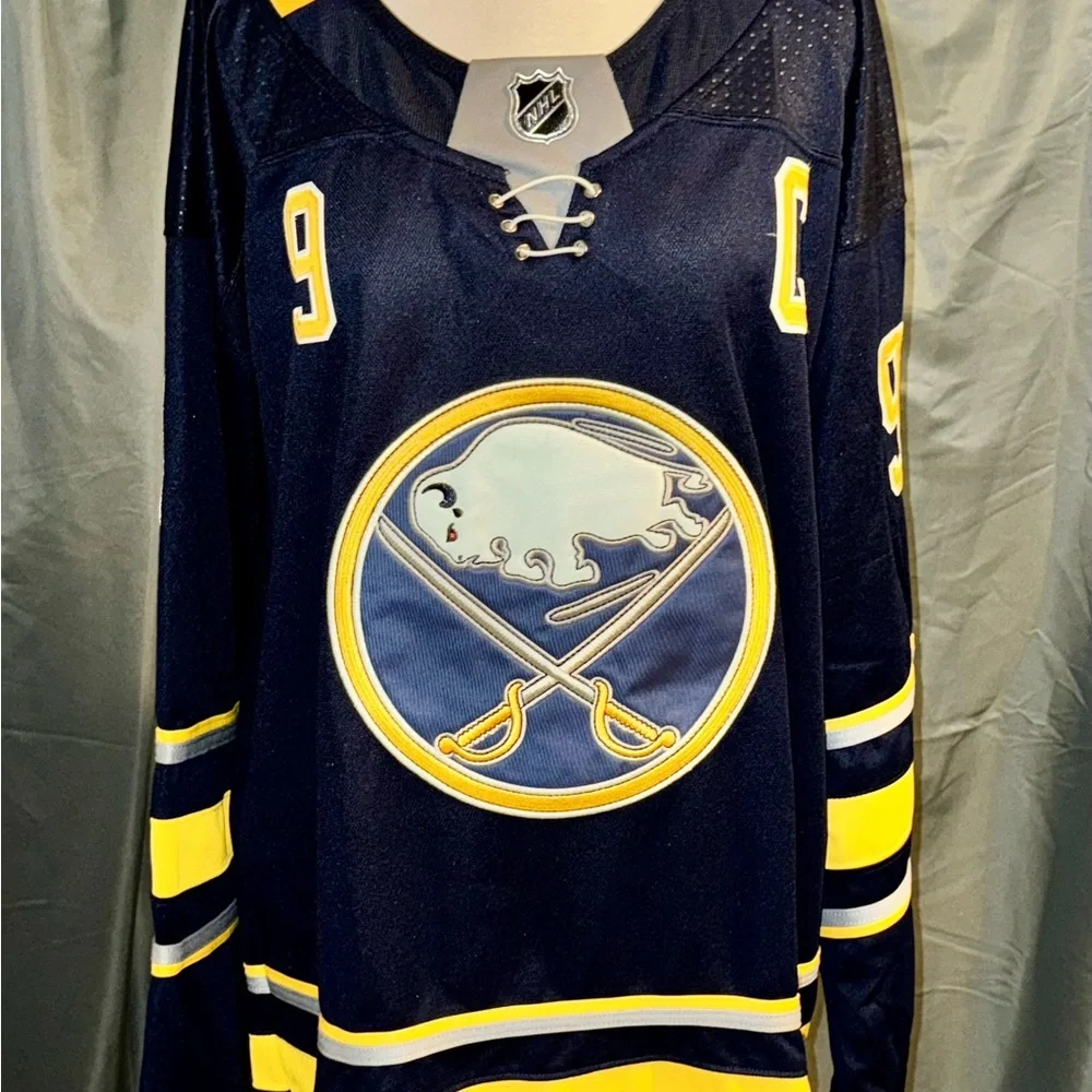 Jack Eichel Buffalo Sabers Adidas Navy and Yellow NHL Jersey